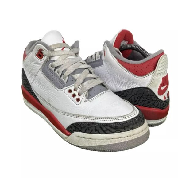 Jordan Shoes - Nike Air Jordan 3 Retro OG Fire Red 2022 GS Athletic Shoes 7y 8.5W DM0967 160